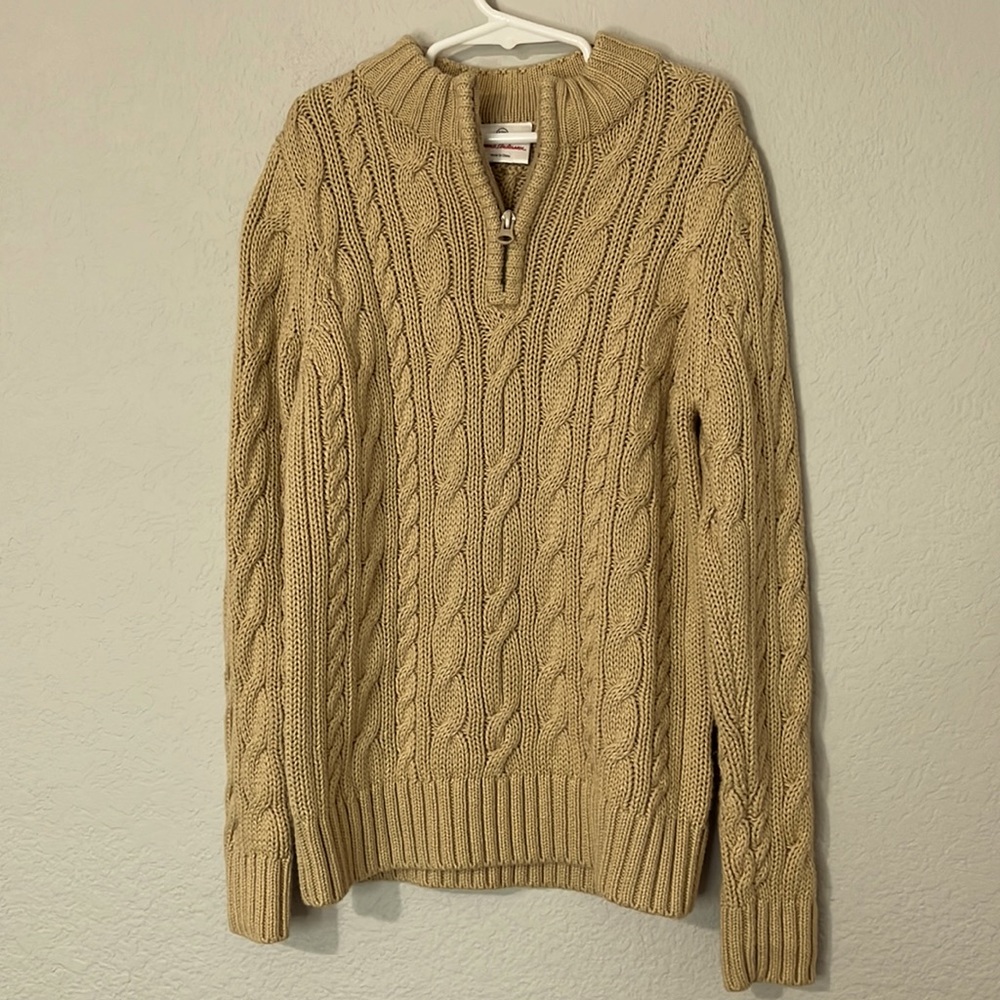 Hanna Andersson Cable Knit Cotton Wool Sweater 8/130